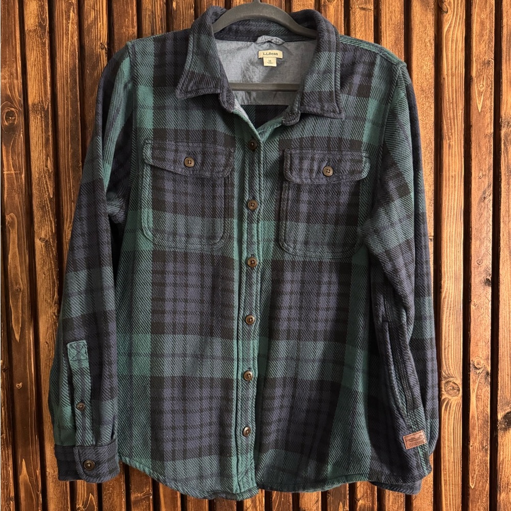 L.L. Bean Men's flannel Shirt jacket